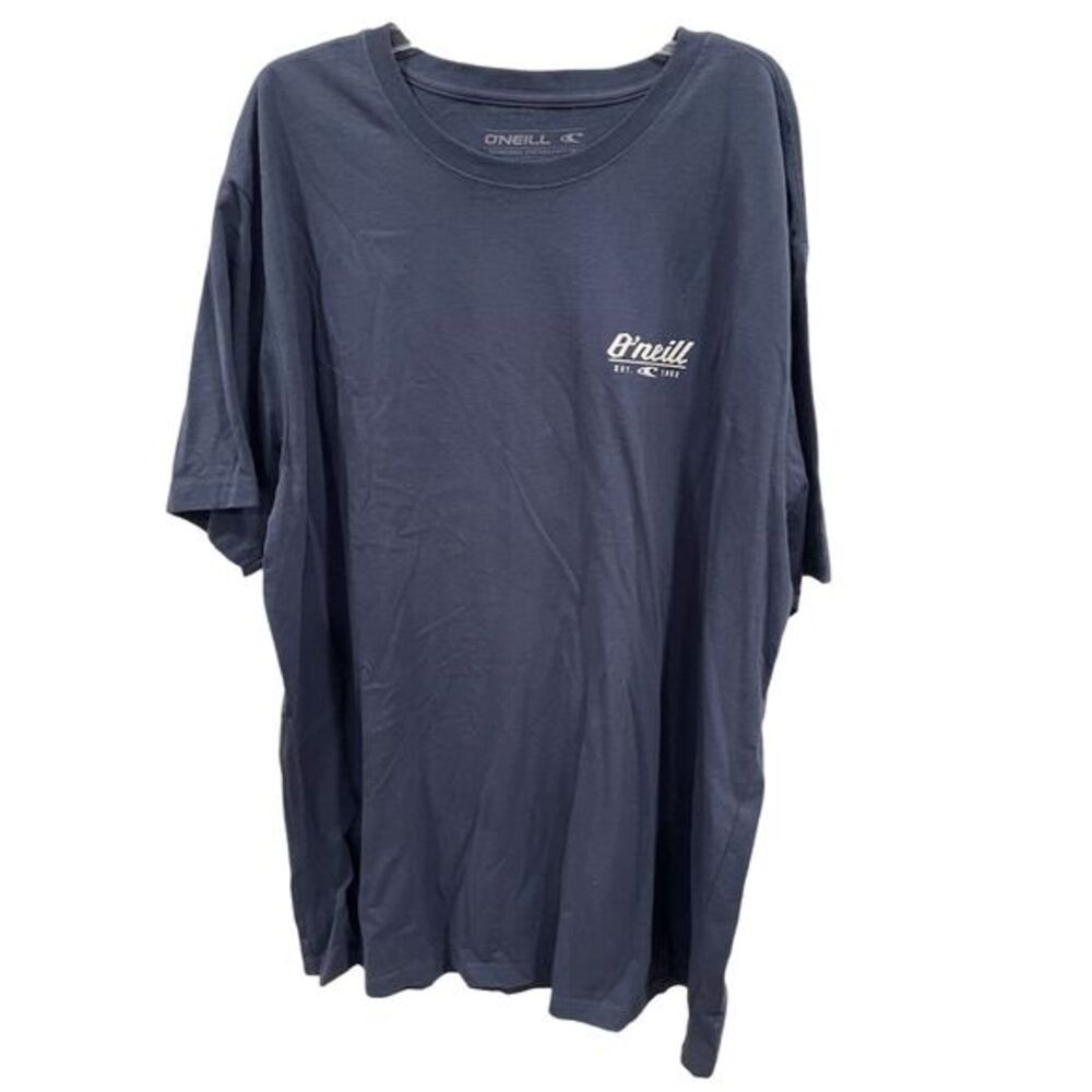 O'Neill‎ Men's 4XL Navy Blue Graphic Print Tee Short Sleeve Relaxed Fit